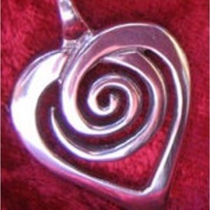 K Robins Jewelry Designs Spiral Heart Pendant